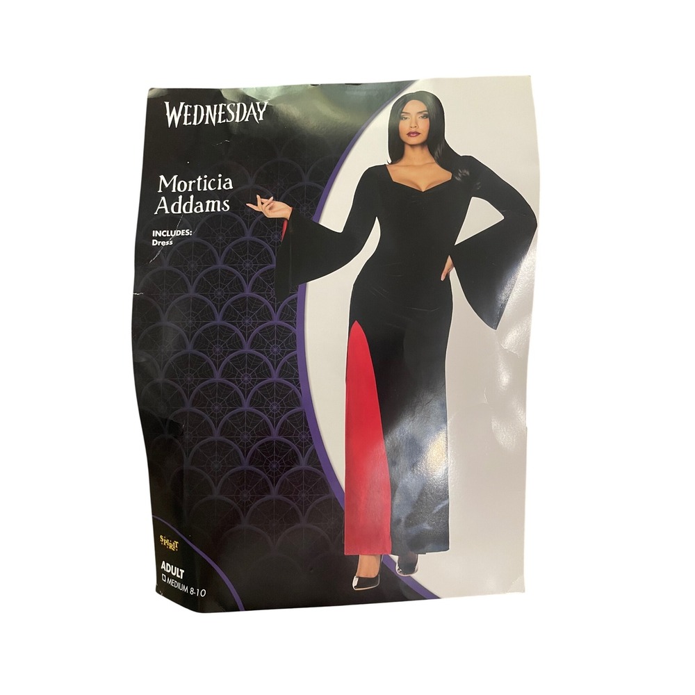 Morticia Addams Costume Womens M 10-14 Dress Addams Family Halloween
